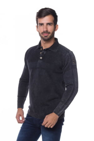 BLUSA POLO AUSTIN BLACK STONE TAM G BLUSA POLO AUSTIN BLACK STONE TAM G