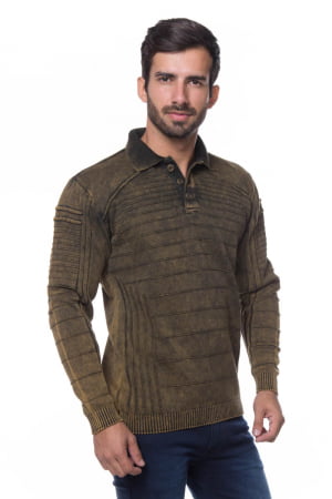 BLUSA POLO SPORTIF STONE MARROM BLUSA POLO SPORTIF STONE MARROM