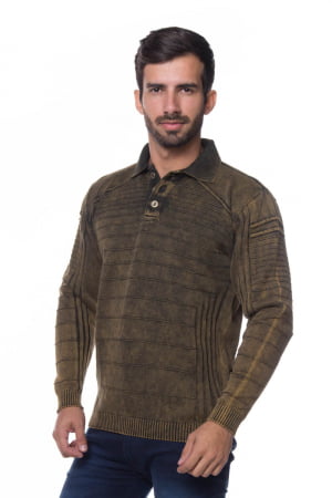 BLUSA POLO SPORTIF STONE MARROM BLUSA POLO SPORTIF STONE MARROM