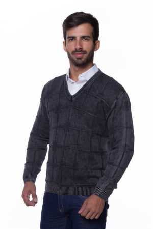 BLUSA V EXTREME PRETO STONED BLUSA V EXTREME PRETO STONED