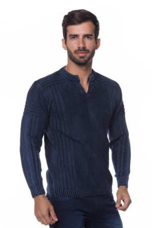 BLUZA LORENZO AZUL STONED BLUZA LORENZO AZUL STONED