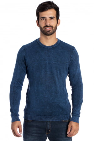 CAMISETA CARECA BASIC STONE AZUL CAMISETA CARECA BASIC STONE AZUL