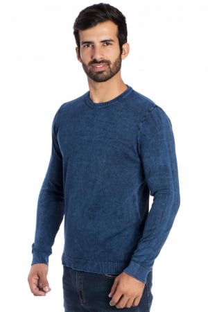 CAMISETA CARECA BASIC STONE AZUL CAMISETA CARECA BASIC STONE AZUL