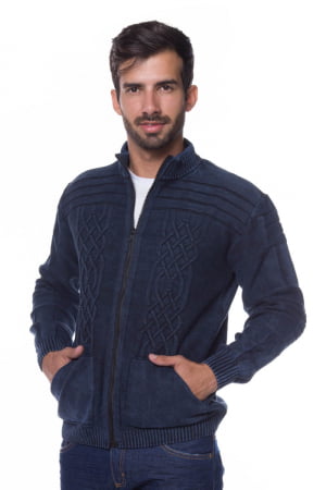 JAQUETA ARAN AZUL STONED JAQUETA ARAN AZUL STONED
