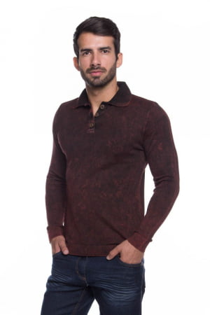 Polo Basic Stone Vermelho Polo Basic Stone Vermelho